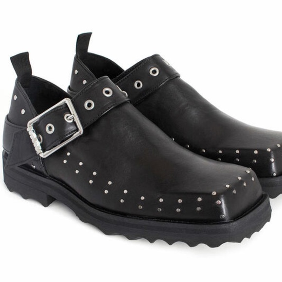 John Fluevog Foyt studded buckle shoes size - Picture 1 of 6